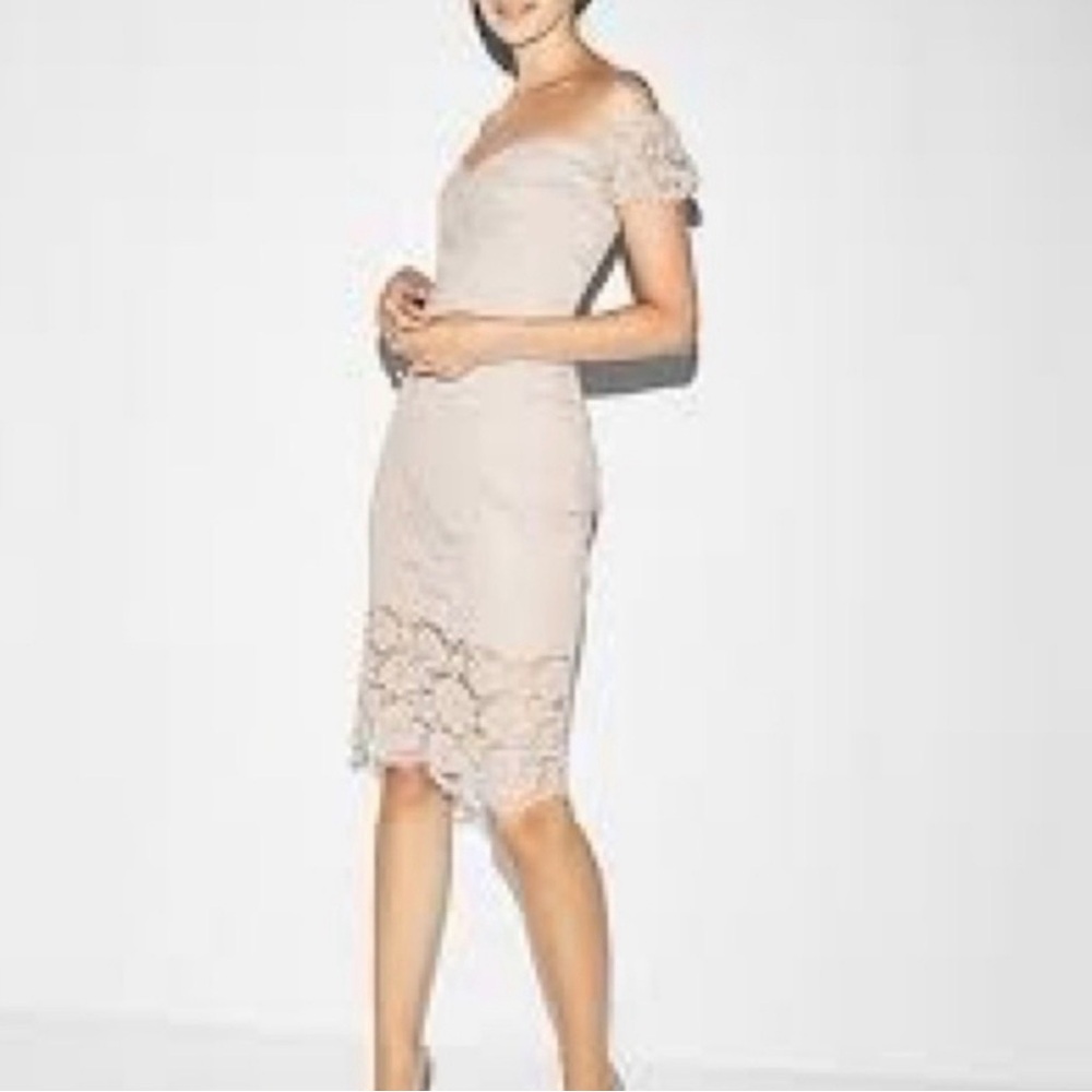 NEW Express Lace Sweetheart Neckline Dress